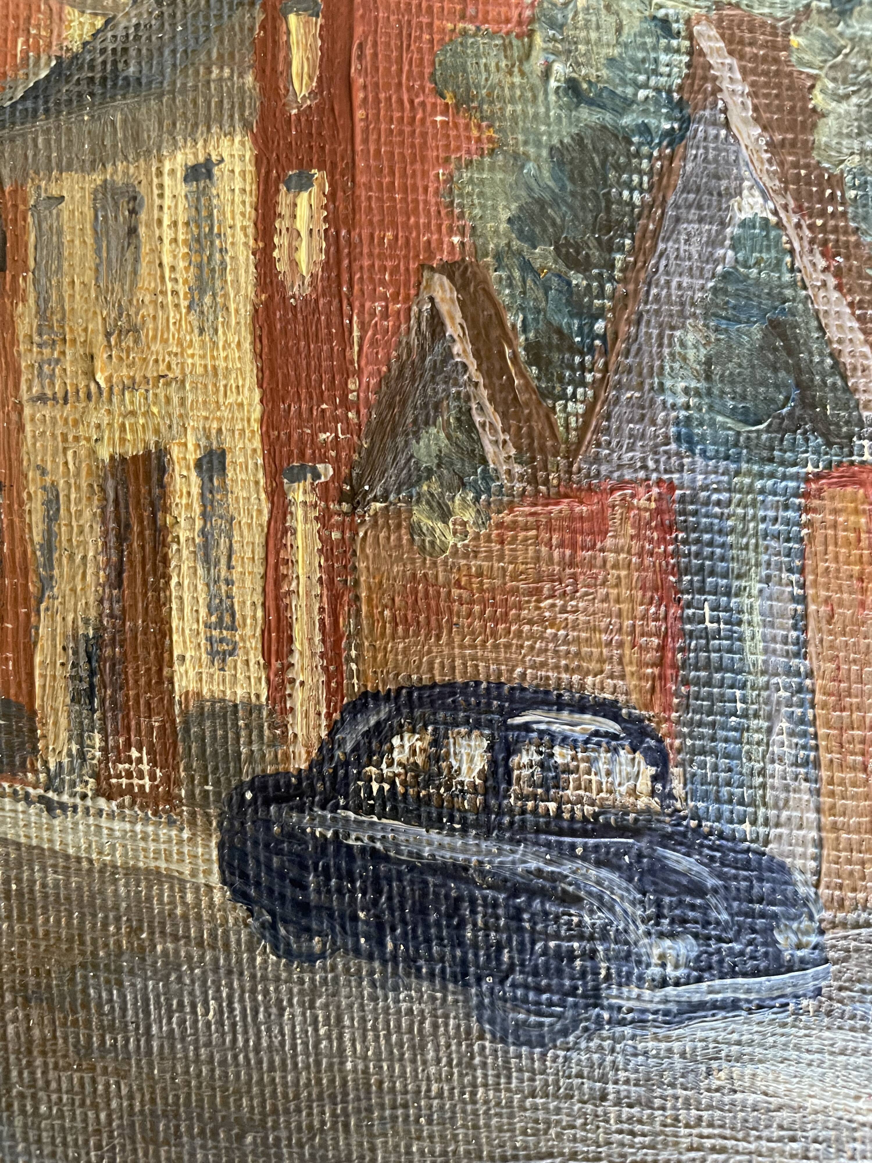 Oil on landscape cardboard 35 X 27