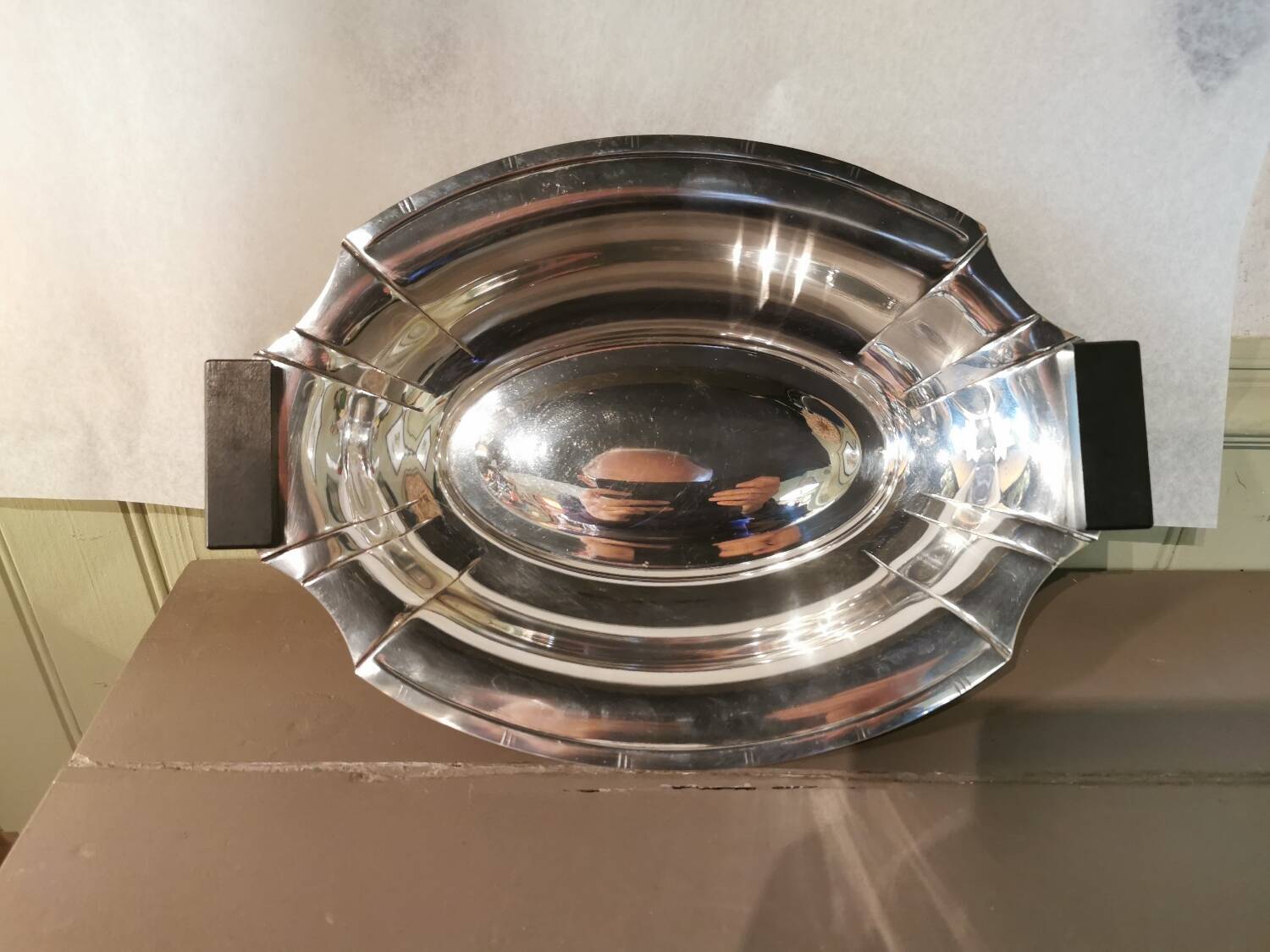 Art Deco silver metal cup