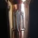 Pair of Jugendstil vases in copper and brass, German mark GBN