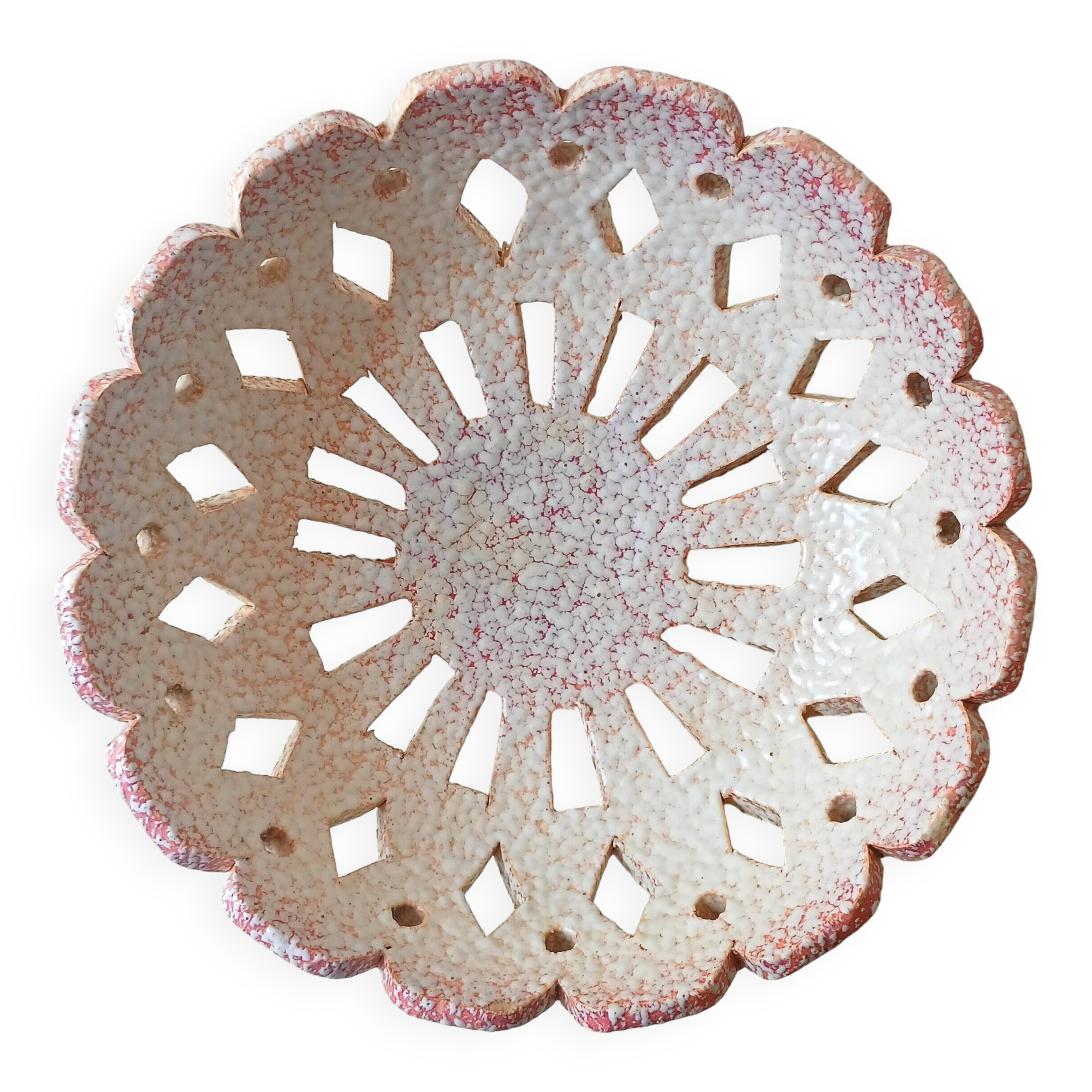Louis Dage (1885–1961) large openwork tripod bowl