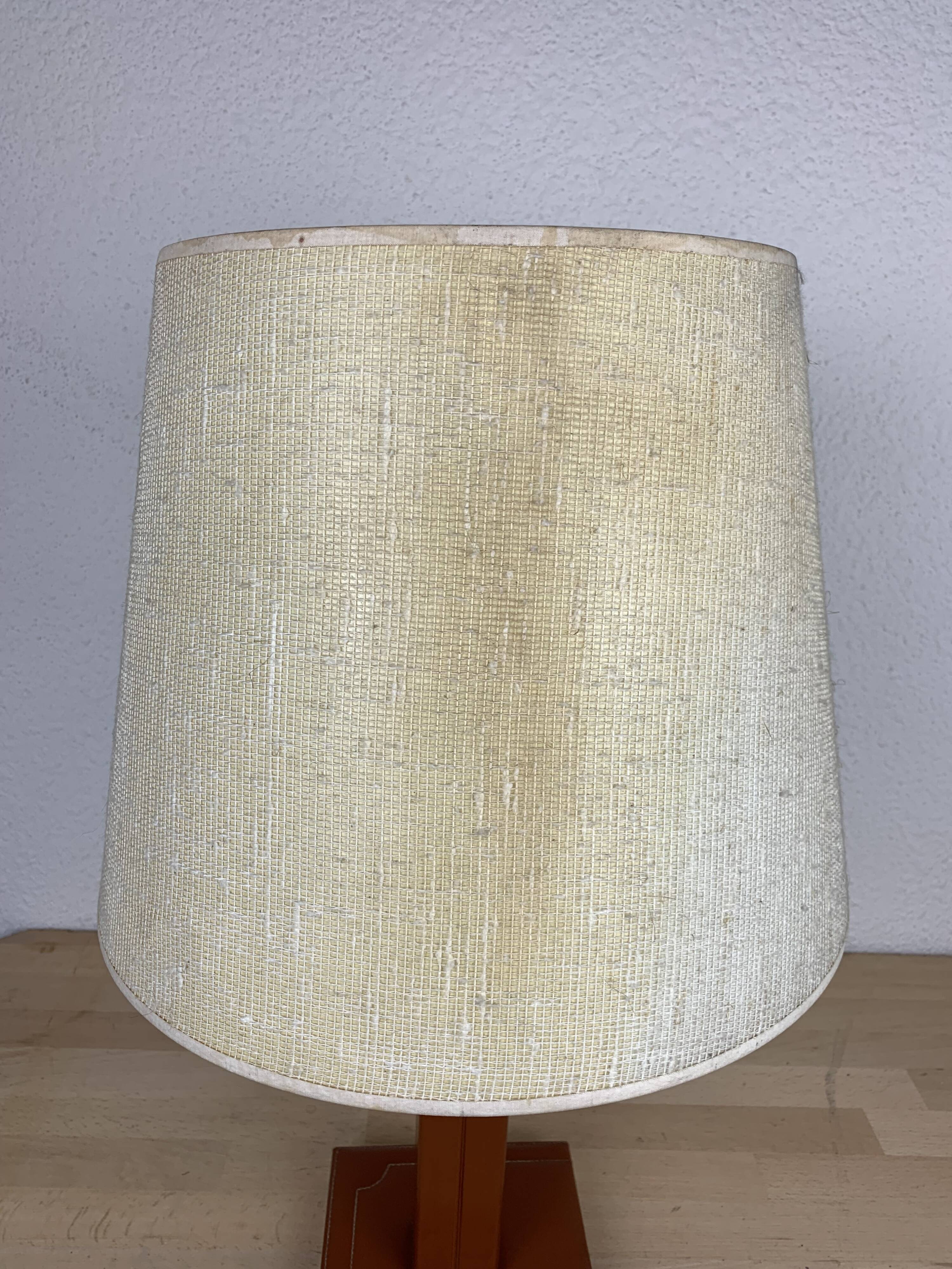 Leather lamp Le Tanneur 1970