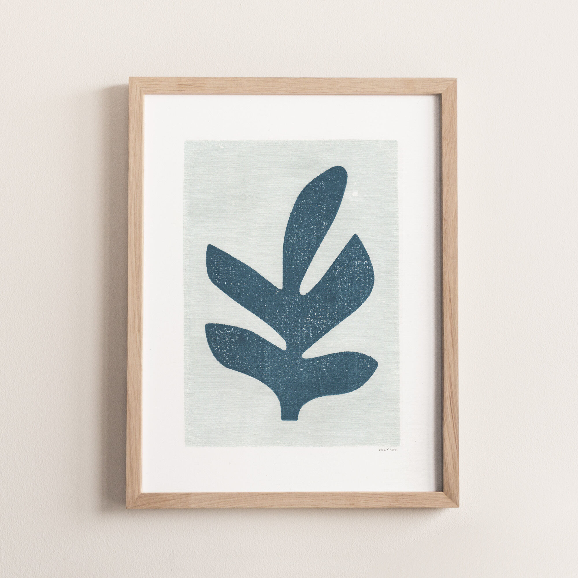 Painting on paper, illustration M255, signed Eawy