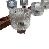 Art Deco light fixture composed of six lights