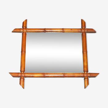 Miroir cadre bois 43,5x52,5 cm
