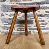 Old wooden farm stool