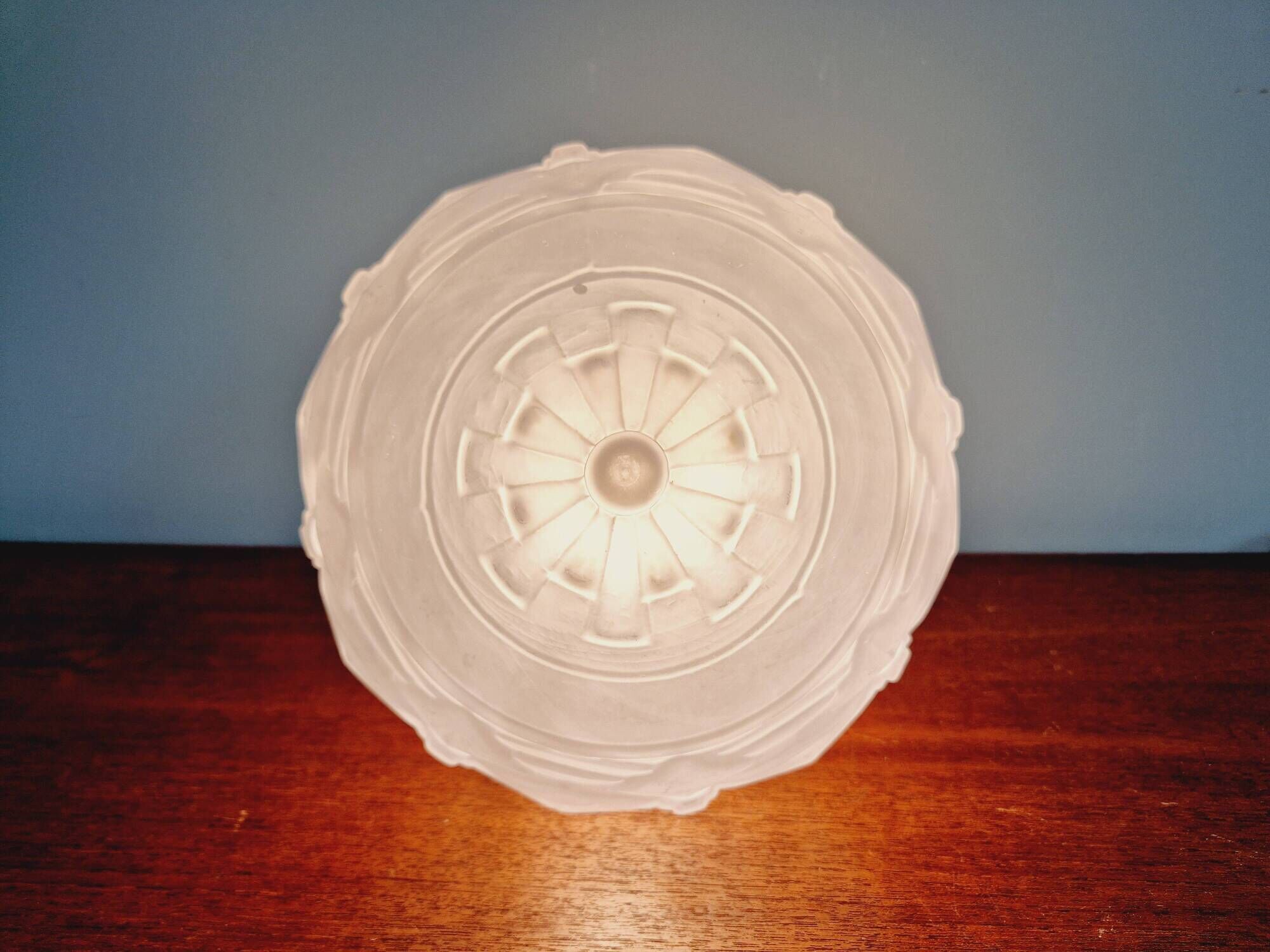 Art Deco satin glass ceiling light, 1920s-30s