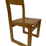 Vintage Pinewood dining chair 70's minimalist design