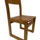 Vintage Pinewood dining chair 70's minimalist design