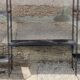 Vintage string wall shelf from the 60s in metal