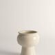 Scandinavian Modern White Porcelaine Face Vase by  Ancher Iversen, aida, Denmark