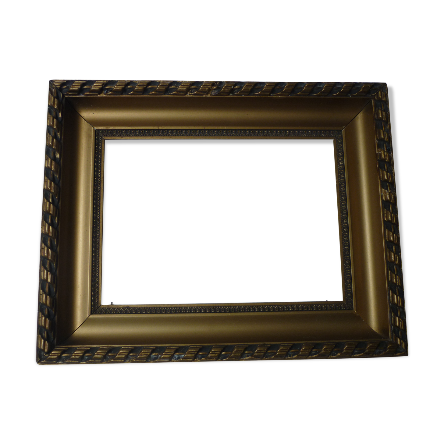 Gilded wood and stucco frame