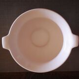 Pot / cover pot in glazed white ceramic - 1950s
