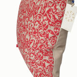 Housse de coussin etnik beige rouge atomique - 50 x 50