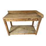 Raw wood workbench