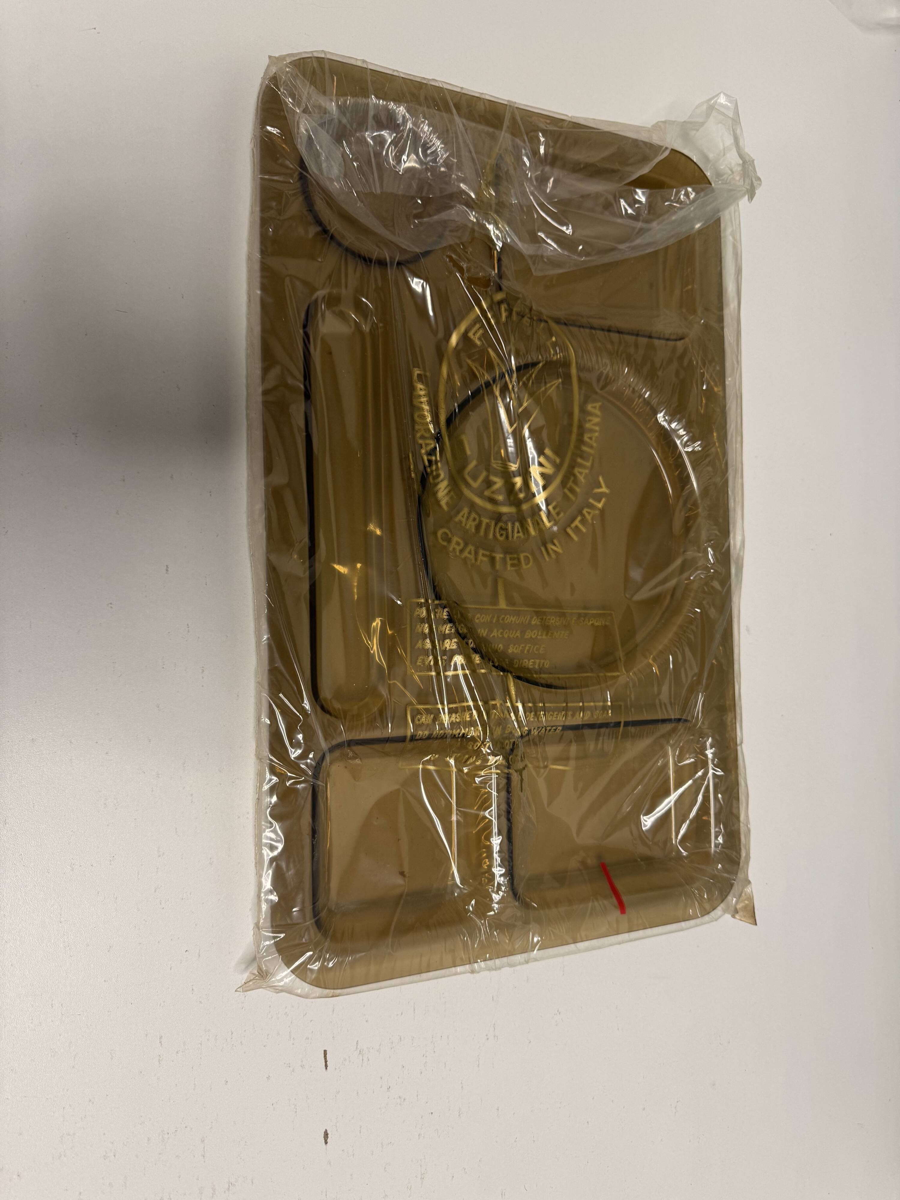 Guzzini Luigi Massoni compartmentalized tray, 1970s