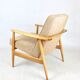 Beige boucle gfm63 lounge chair by J. Kedziorek, 1970s