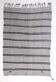 Striped Pattern Gray & Black Vintage Kilim Rug, 188x267Cm