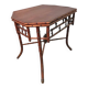 Table d'appoint en bois bambou fin XIXème en pitchin