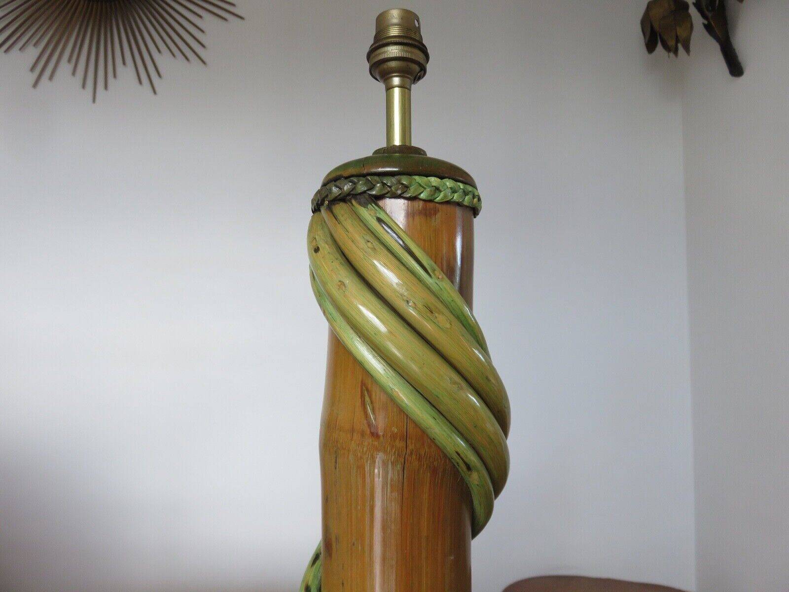 Bamboo lamp from the 60s and 70s