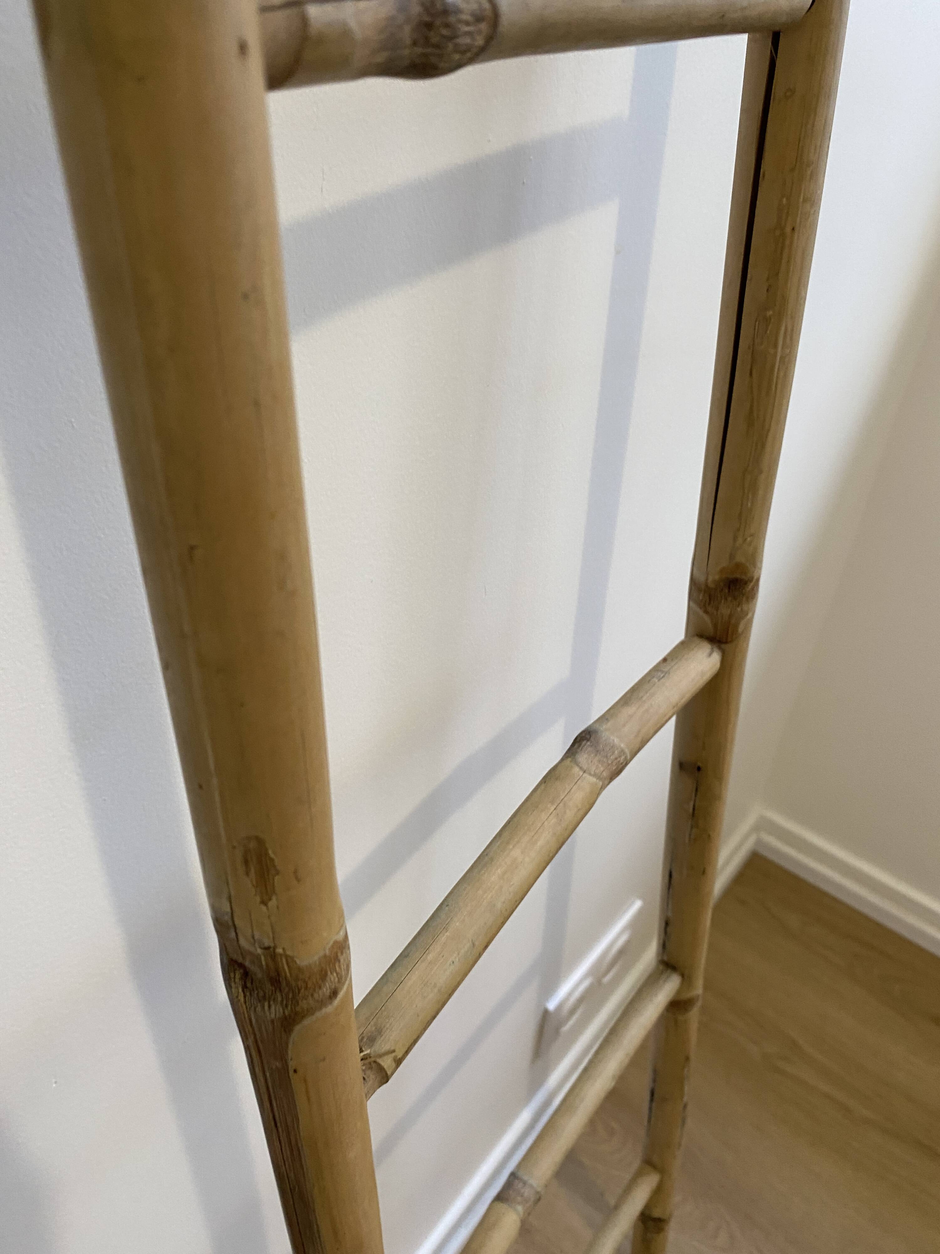 Decorative vintage bamboo ladder