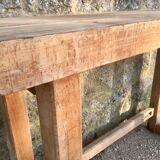 Solid wood carver's workbench