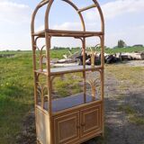 Rattan shelf