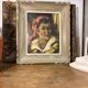 Oil on board "Gypsy", 40s - France