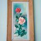 Paire de peintures à l'huile "Roses"