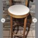 Lot de 4 tabourets de bar Baumann