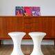 Pair of Tam-Tam stools Made in France Stamp 1970