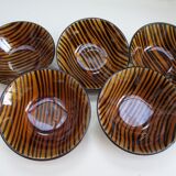 Sarreguemines cups "domino" lot of 5