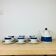 Tea set 6 cups ceramic Koka by Rörstrand Sweden, Scandinavian
