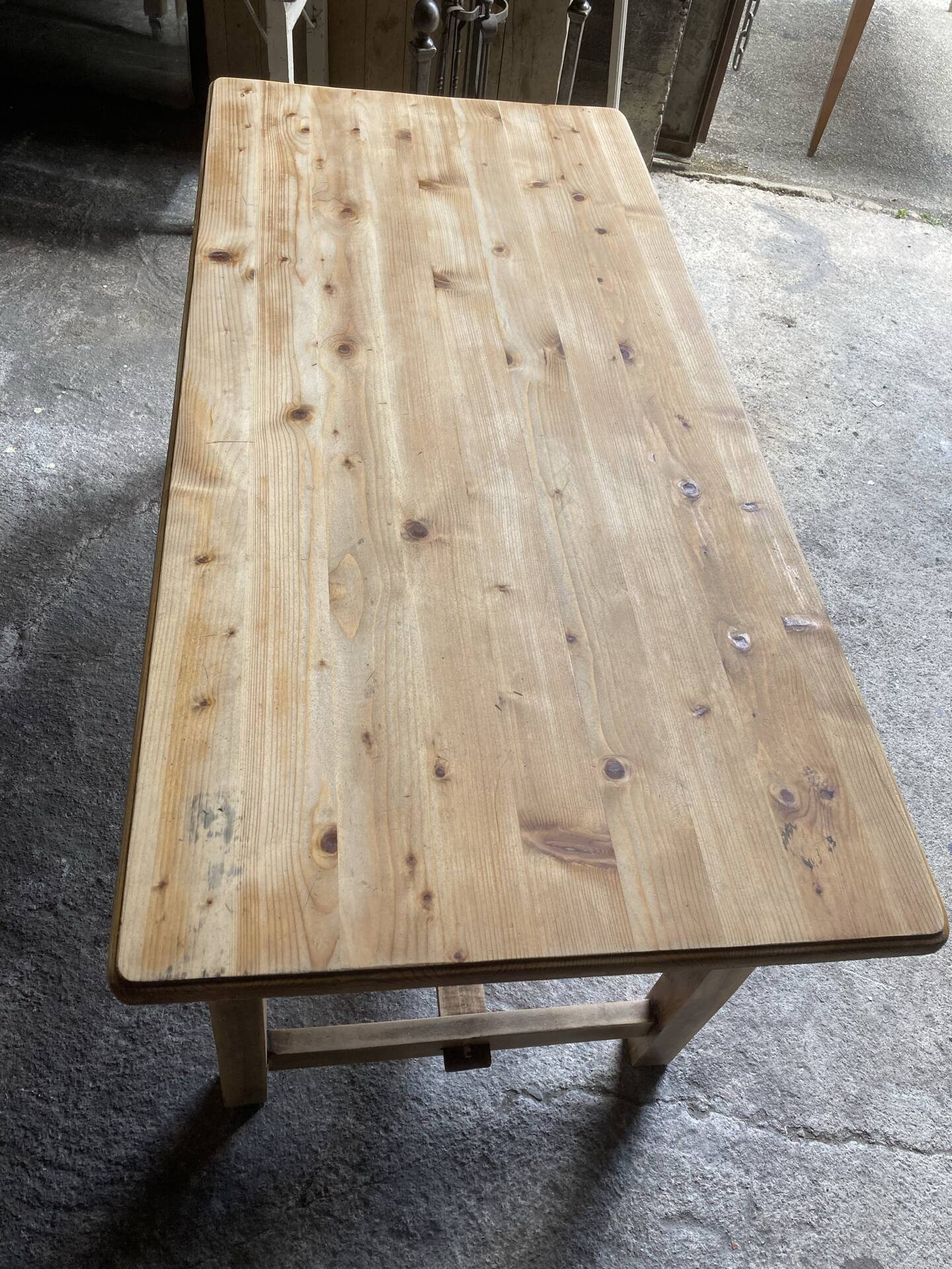 Table de ferme plateau brut 4-6 repas
