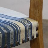 Chaises de salle à manger en chêne brutaliste danois moderne des années 1960 dans le style de Kjærnulf, ensemble.