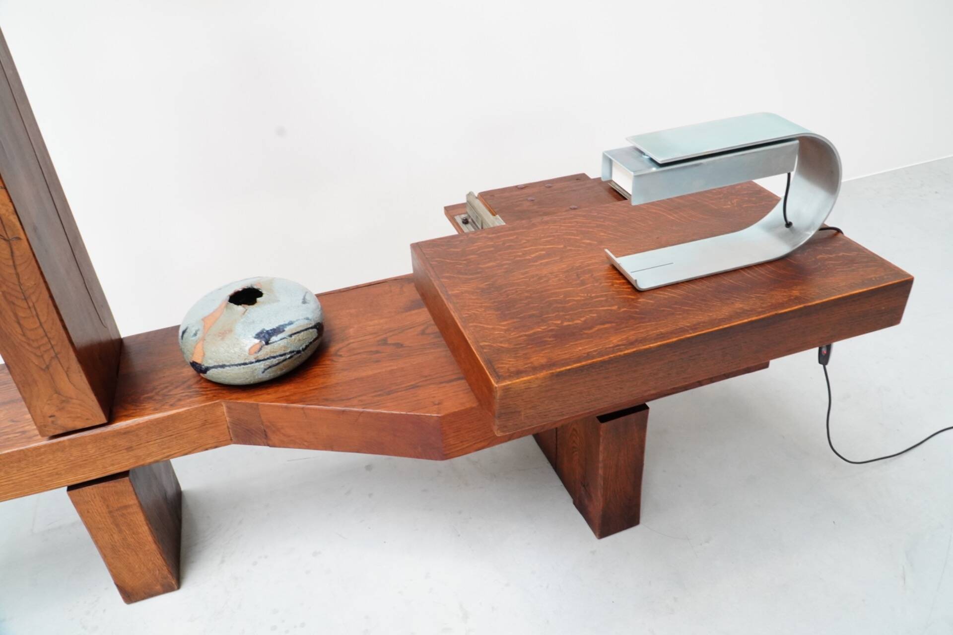 Christophe Gevers, Lampe de table en acier galvanisé