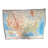 Ancienne planche scolaire Etats-Unis