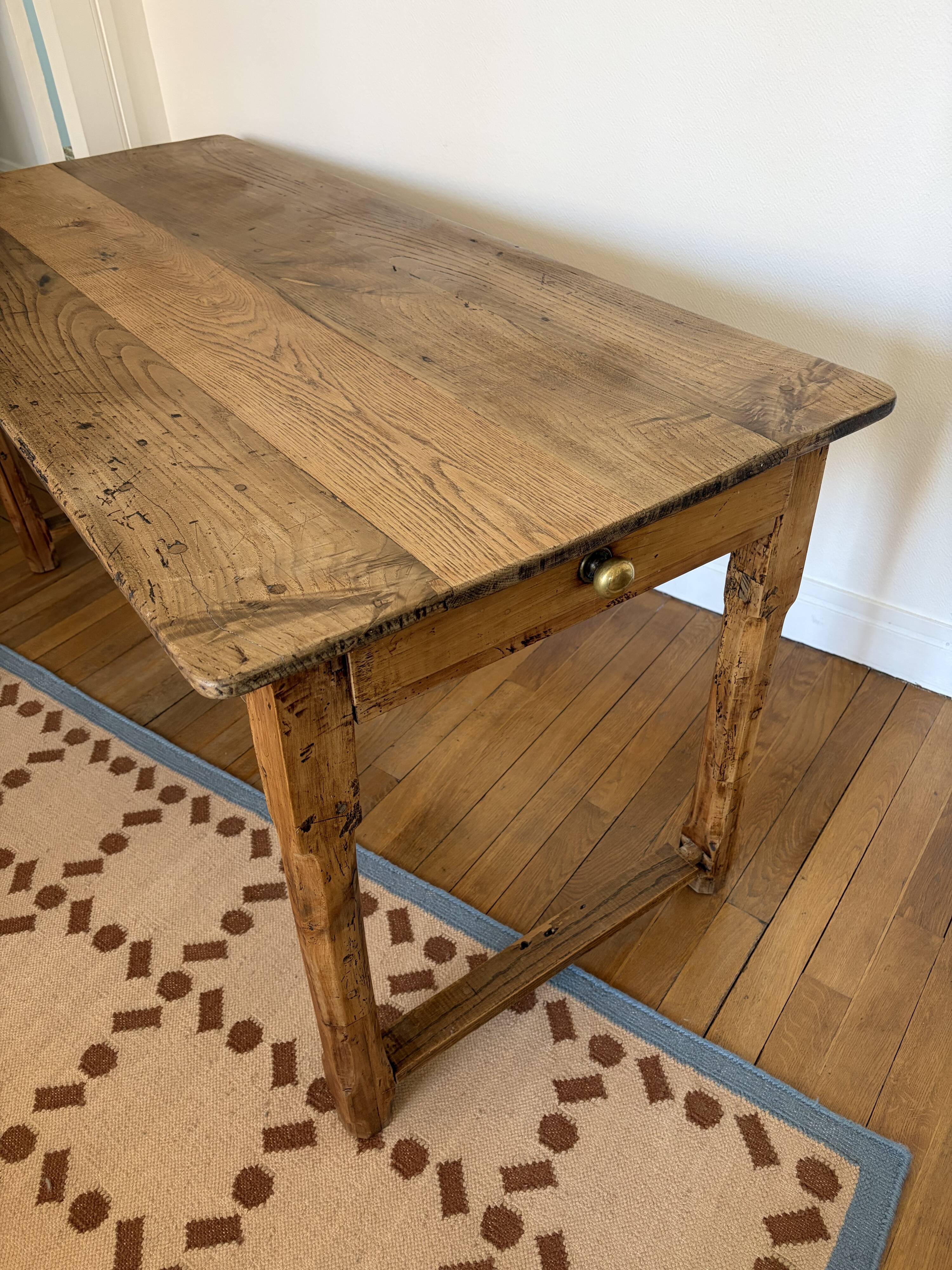 Table de ferme ancienne en chêne massif