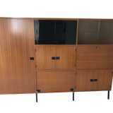 René teak secretary cabinet by Jean-René Caillette