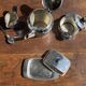 Tea set including teapot, milk jug, sugar bowl and butter dish