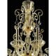 Imperial Gold "Curls" Murano Glass Venetian Chandelier
