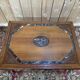 Coffee table – French classic style – Cherry, oak, marble