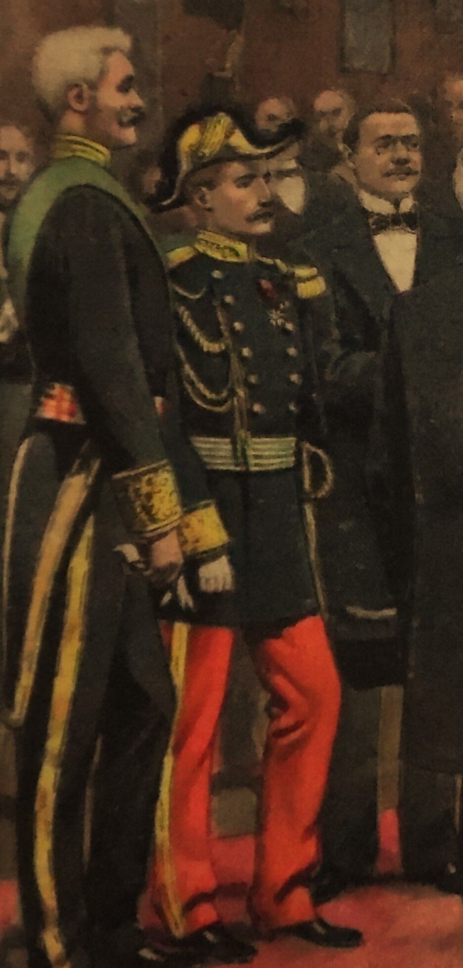 Le Roi de Suède à Paris en 1900