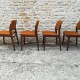 4 chaises en teck