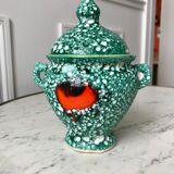 Green pot Vallauris not signed 70s