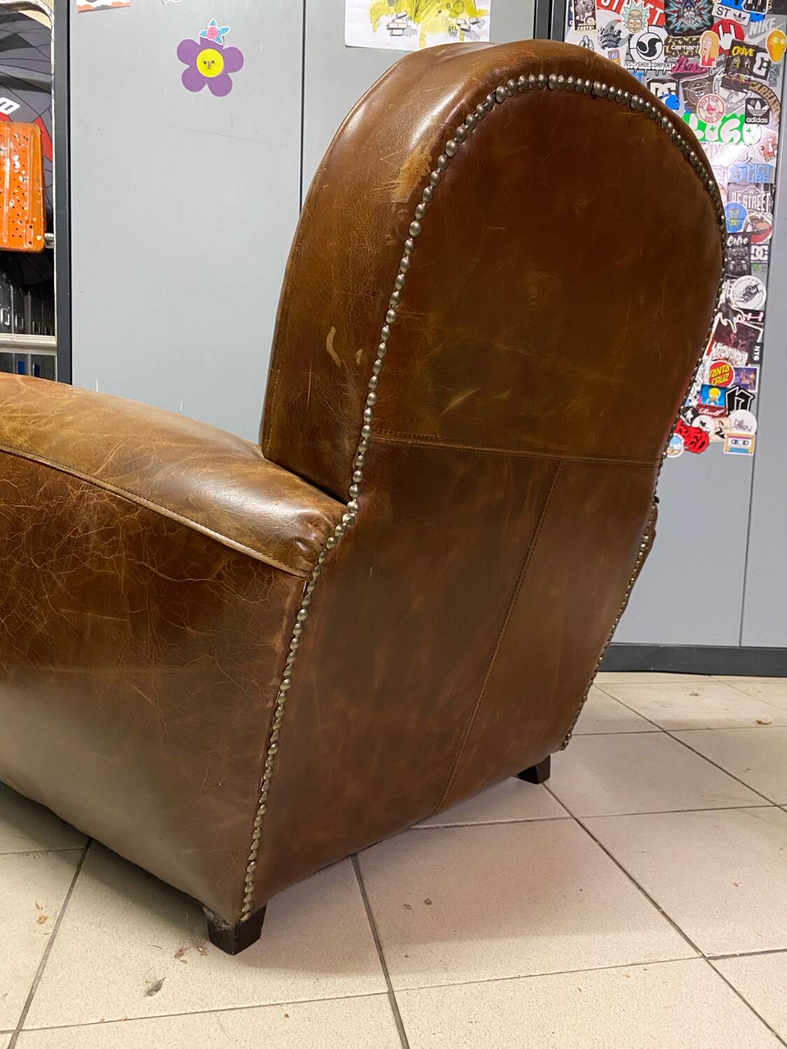 Fauteuil club cuir