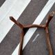 Old coffee table marquetry style louis xv marble top