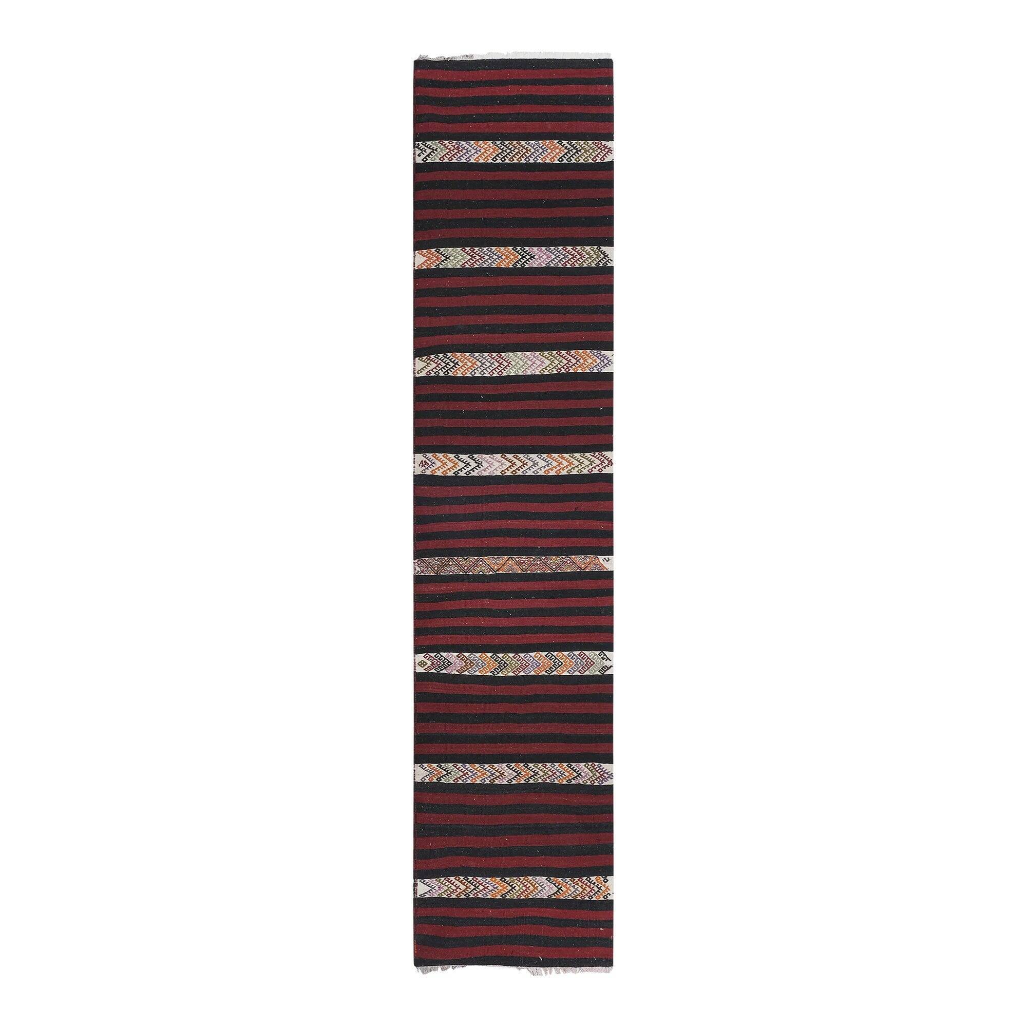 Vintage Turkish hallway rug 68x310 cm