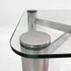 Pace Postmodern Coffee Table 1980s Vintage Retro Italy Chrome Glass