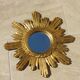 Mirror sun wood and resin 70s 45cm