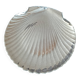 Plat de service en verre en forme  coquille Saint-Jacques